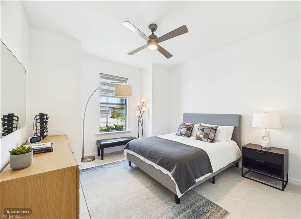Virtually Staged Guest Bedroom