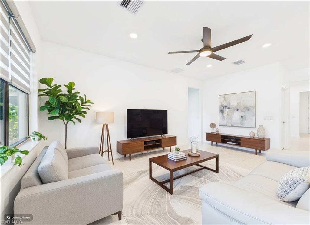 Virtually Staged Living Room