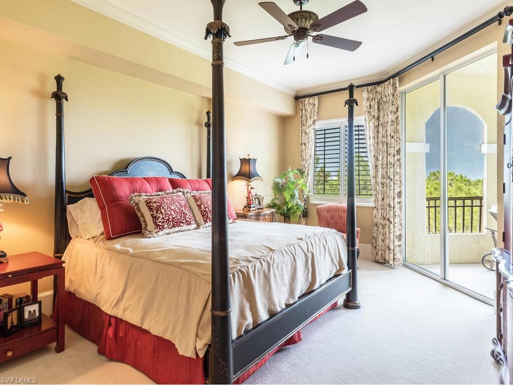 Master suite with balcony