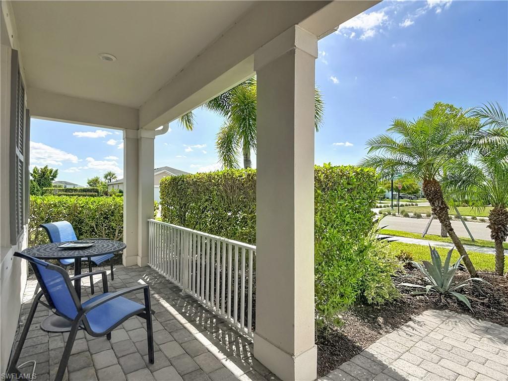Front covered sitting area