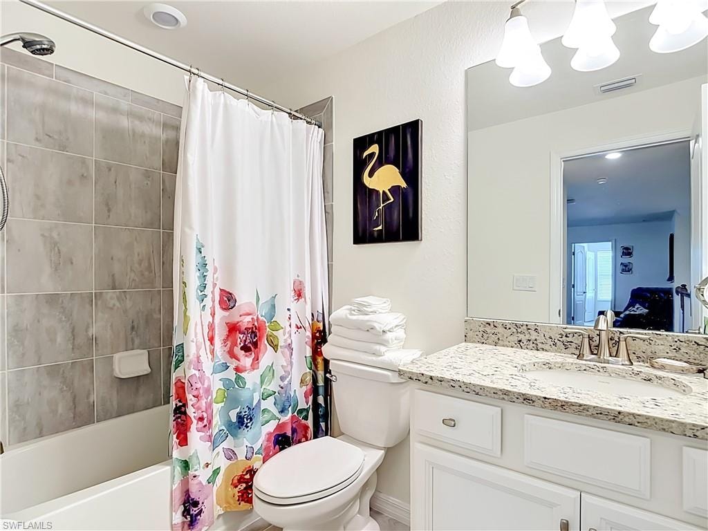 Guest Bathroom with a Single Sink and a Granite Countertop located on the 2nd floor
