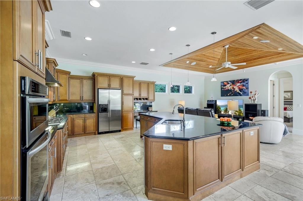 Custom Wood Cabinetry w/ Ample Pull-Out Shelves