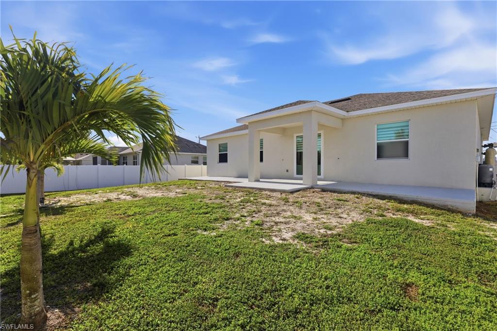 Fenced yard and plenty of space for a pool