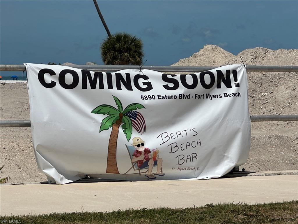 Coming Soon - Bert's Beach Bar - 100 steps away!