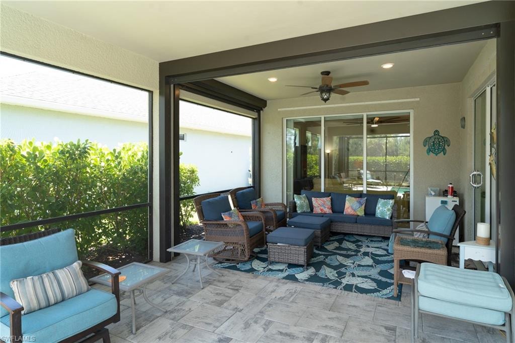 Upgraded hurricane Motorized Screens installed on lanai
