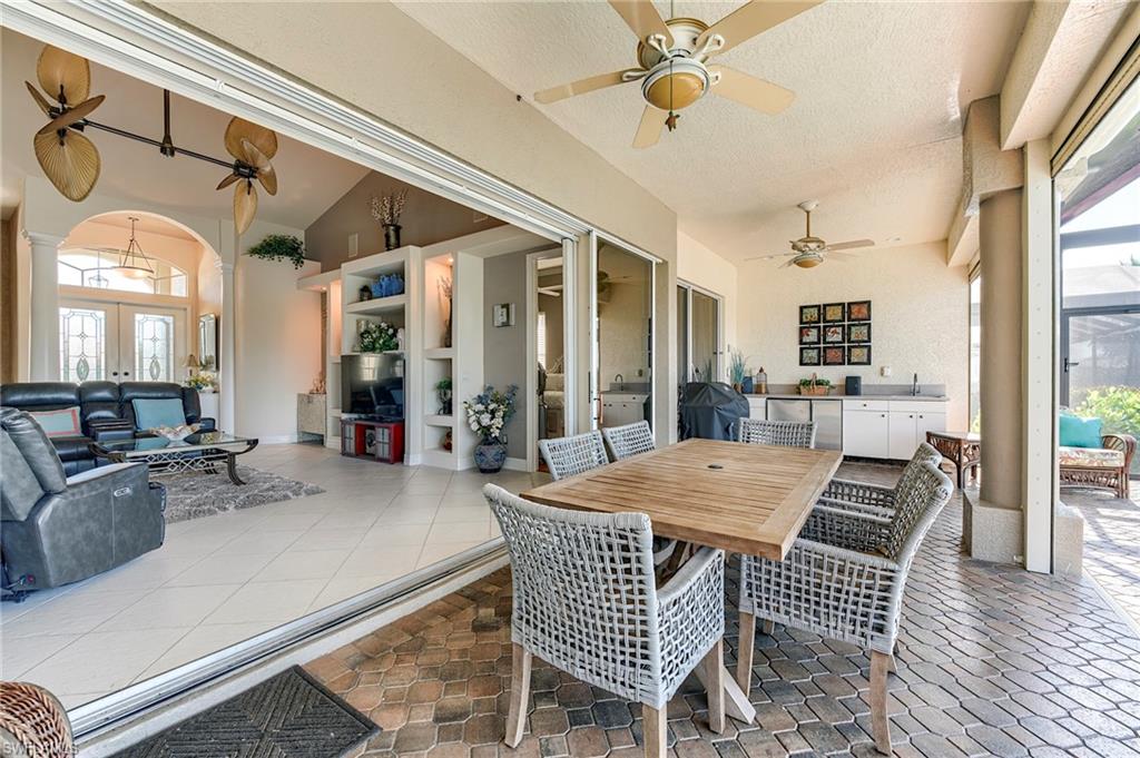 Large covered outdoor dining