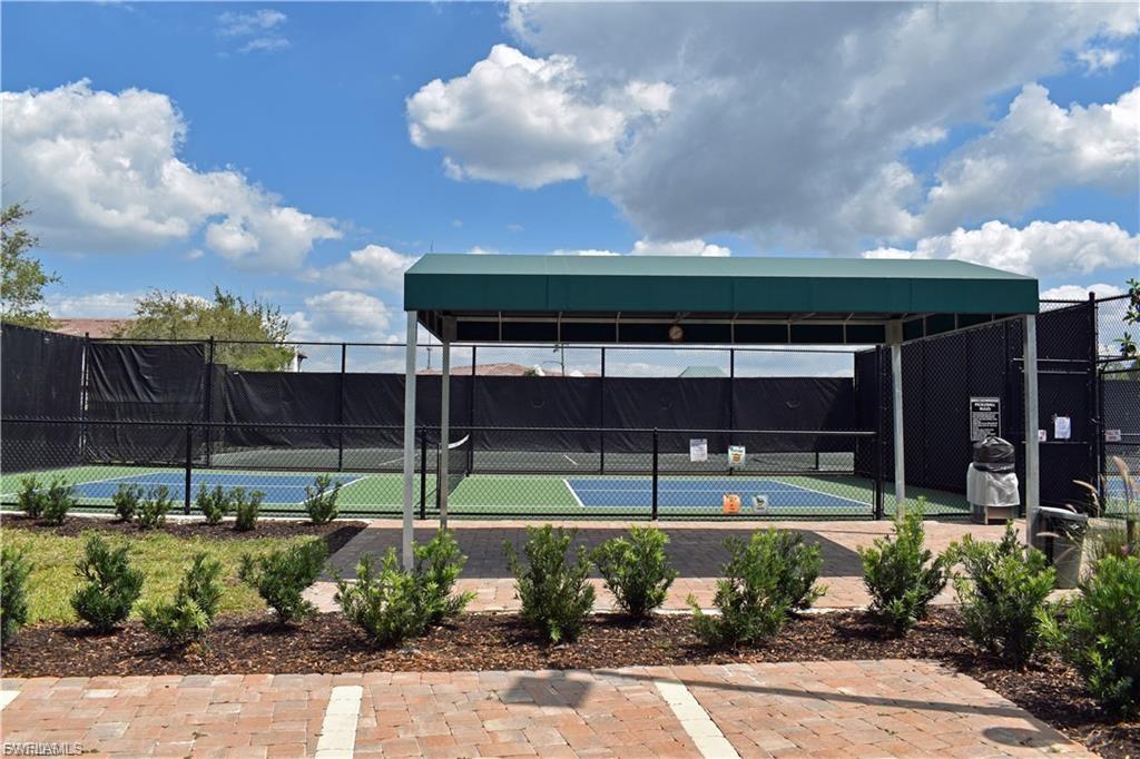 View of 1 of the Pickleball courts