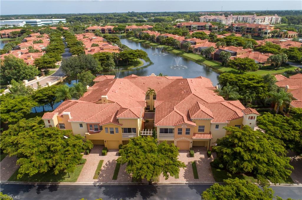 Drone / aerial view of a large body of water