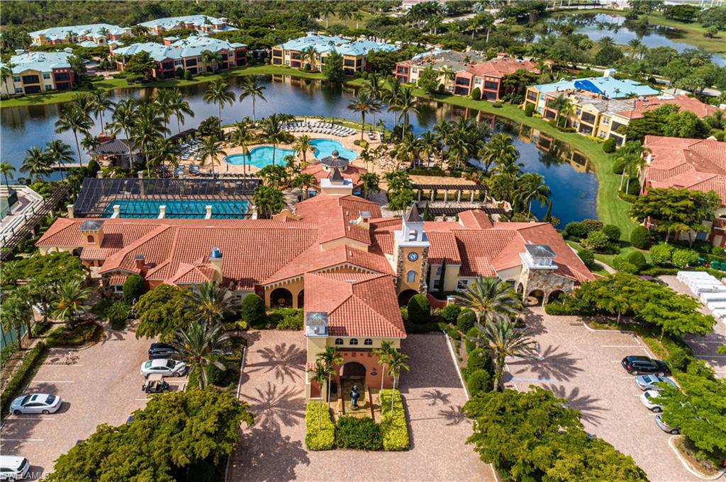Drone / aerial view of a nearby body of water