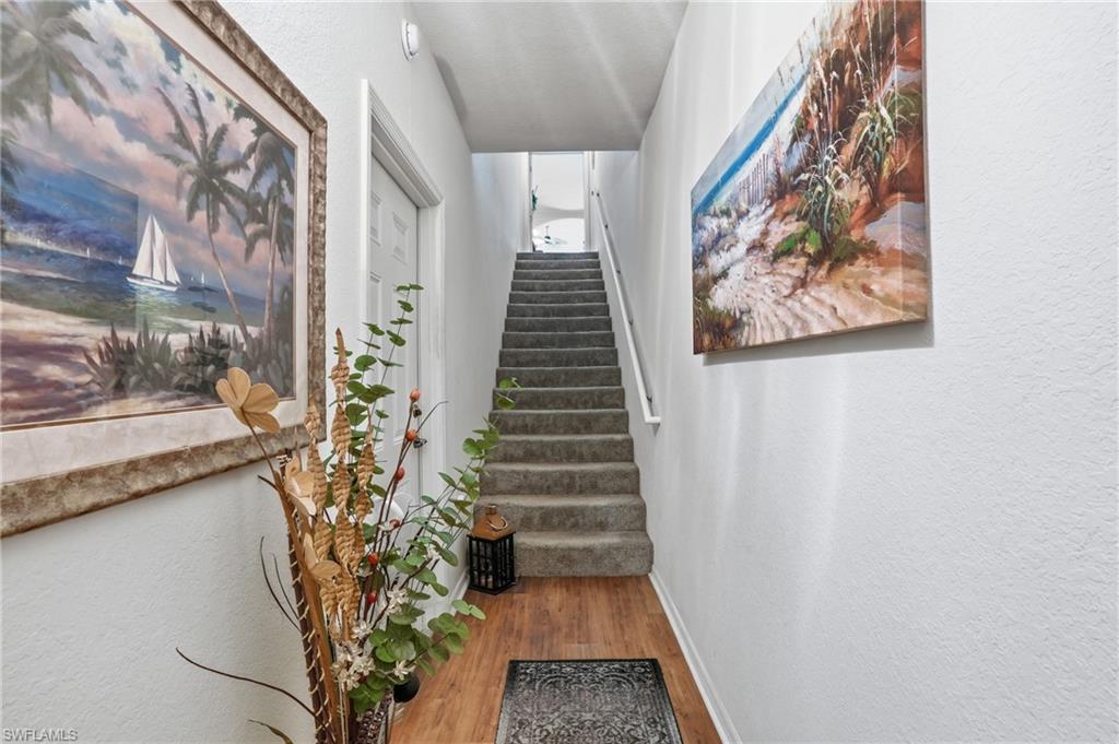 Beautiful entry way with stairs leading to main floor