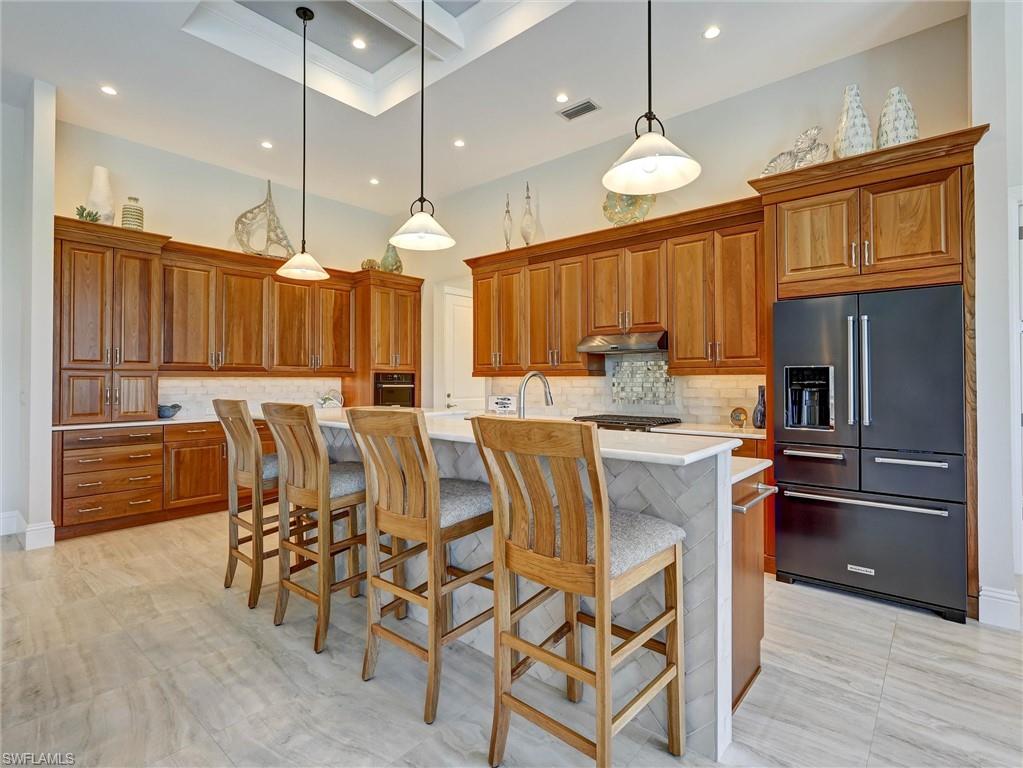 Huge storage in your beautiful cabinetry - Note the "Black Stainless" KitchenAide appliances