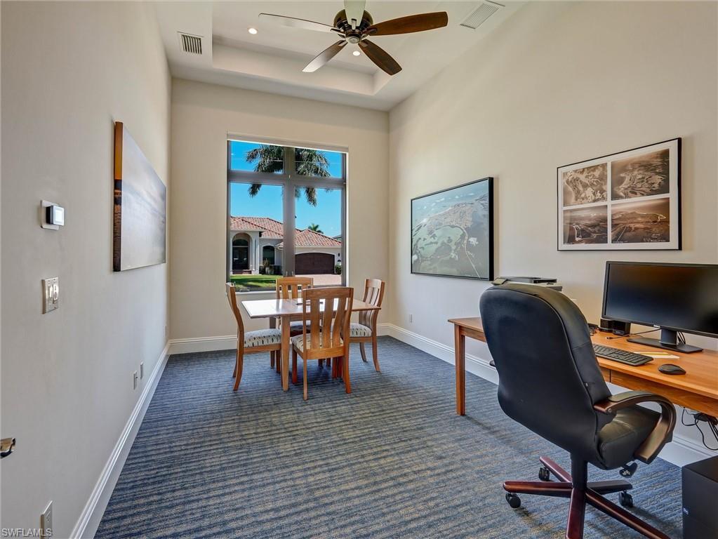 The huge office affords lots of room for work & conversations