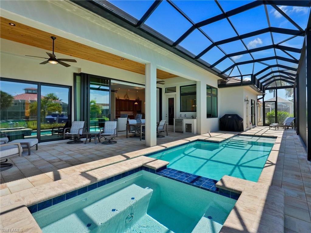 Elegant view of the pool & lanai