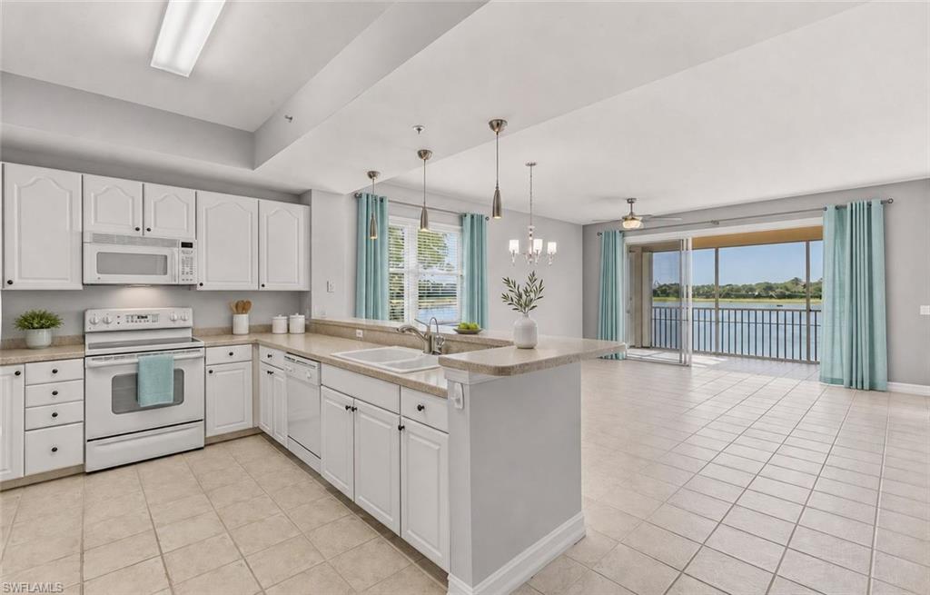 Kitchen and Great Room Virtually Staged