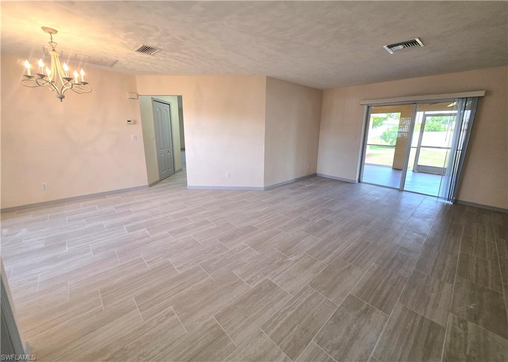 Front living room & dining
