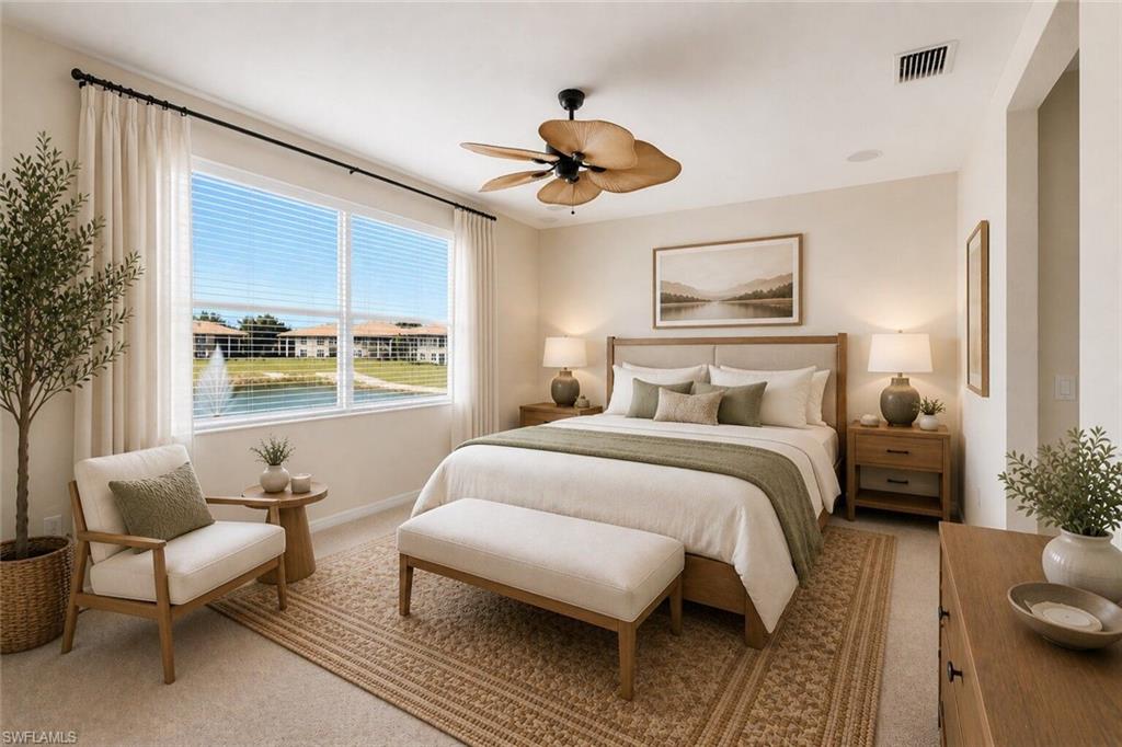 Primary Bedroom Virtually Staged