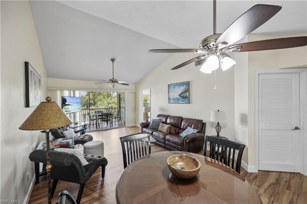 Dining area and living area