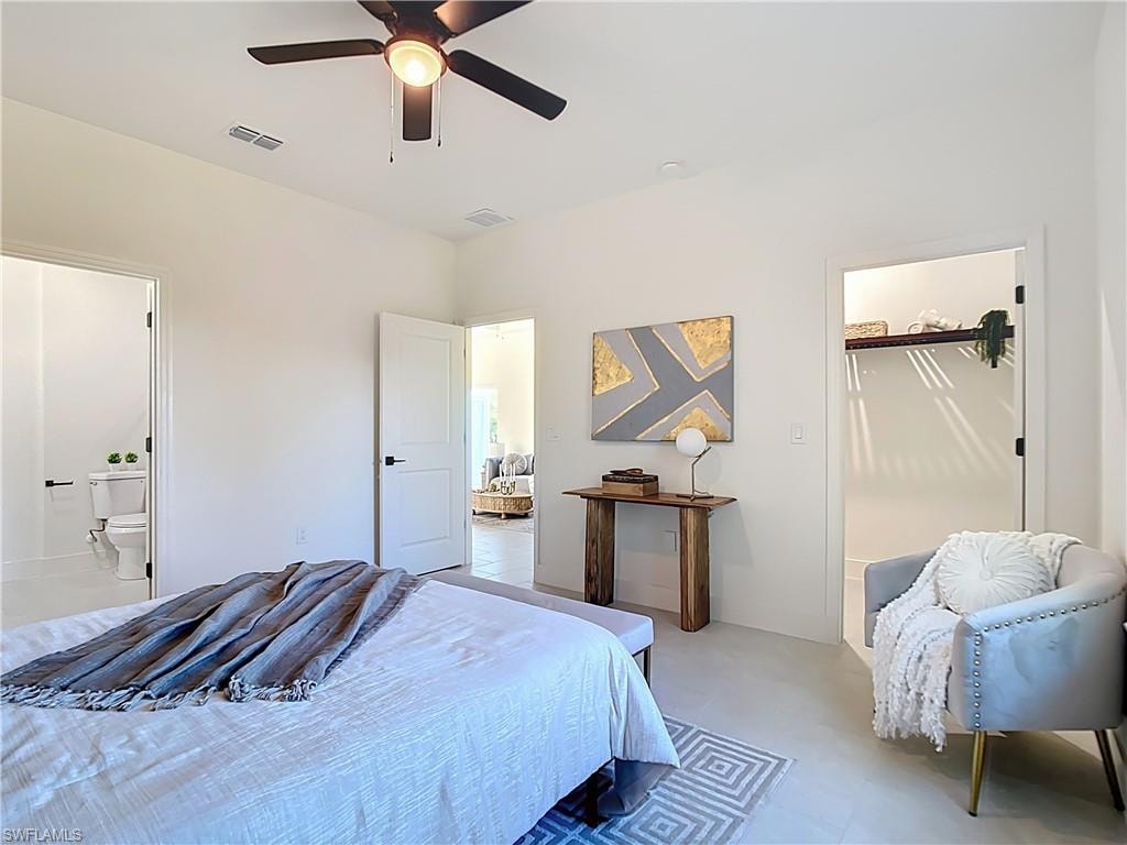 Bright interior with light-colored flooring and white walls