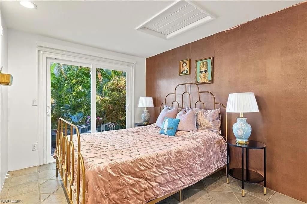 Bedroom with recessed lighting