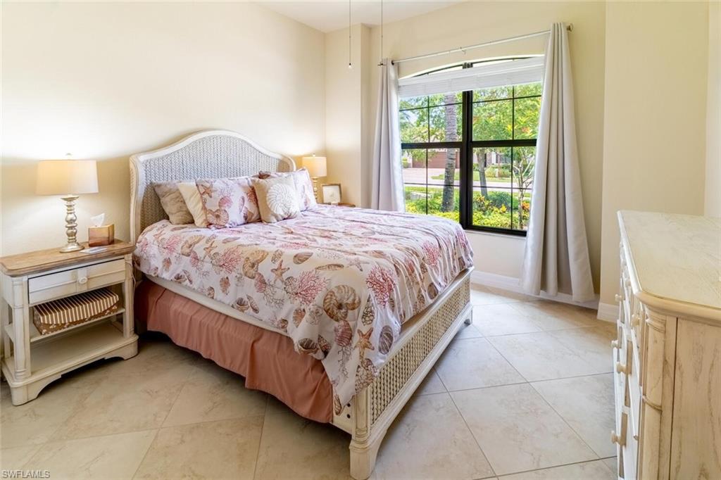 View of tiled bedroom