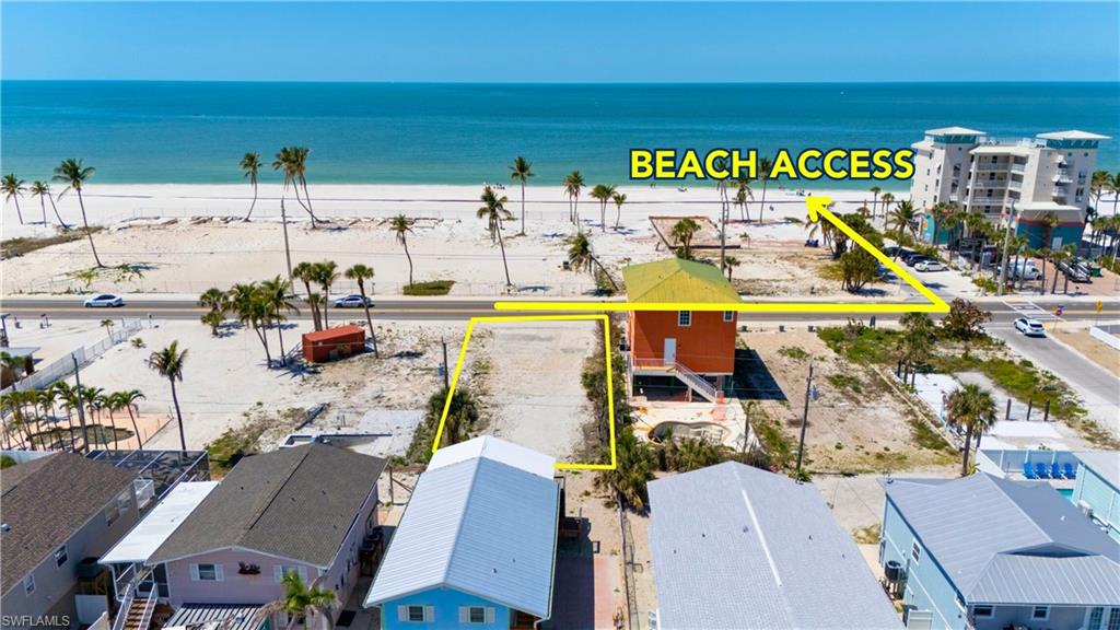 View of property location featuring property boundaries highlighted and unending shoreline- Virtually Enhanced