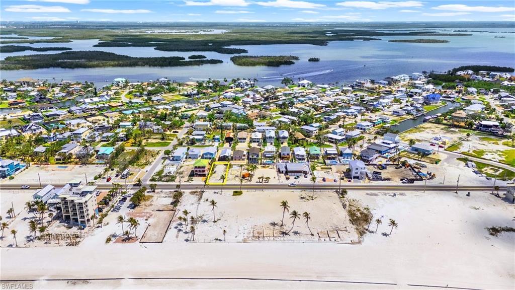 Bird's eye view featuring a water view and a residential view - VIRTUALLY EDITED EXTERIOR IMAGE