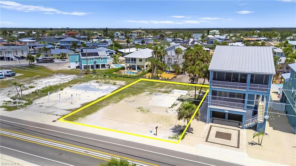 Aerial view with a residential view  - Virtually Edited Image
