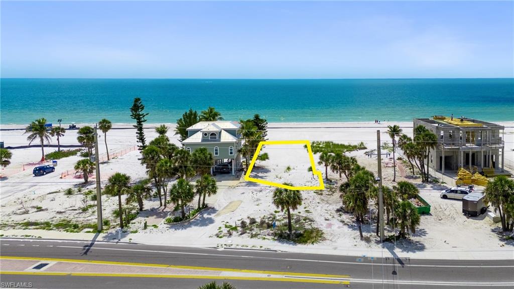Aerial view with a water view and a view of the beach  - Virtually Edited Image