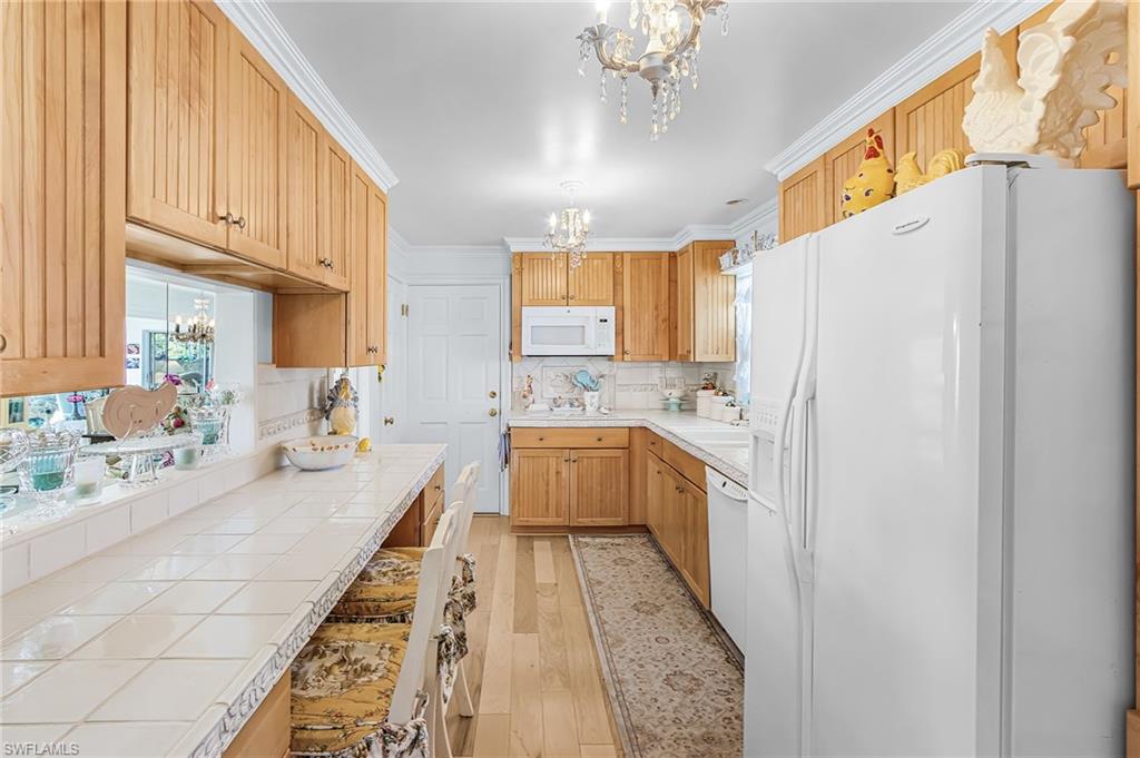 Italian Tile on kitchen counters