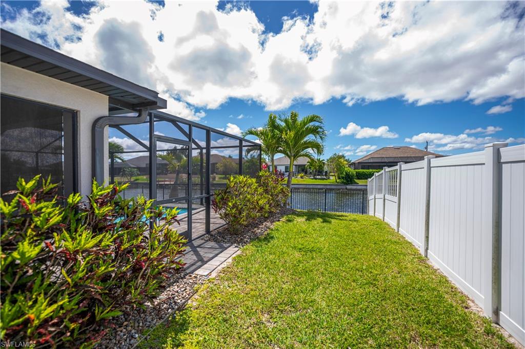 side of home with fence in area