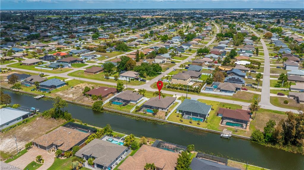 aerial view of neighborhood