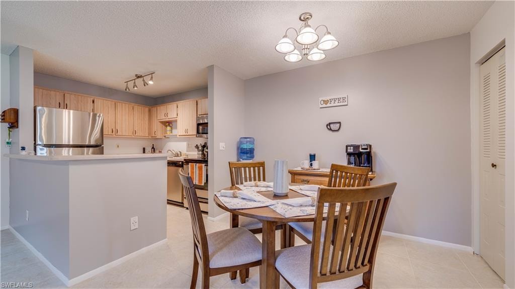 Steps from the kitchen and steps from the coffee/beverage bar.