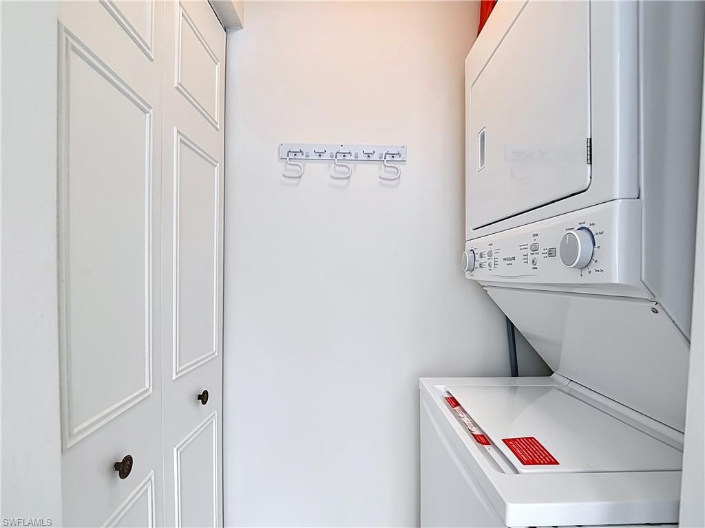 Washer, dryer in residence