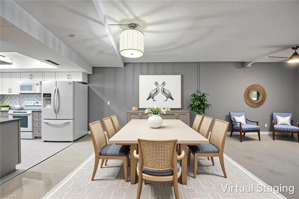 Virtually Staged Dining Area
