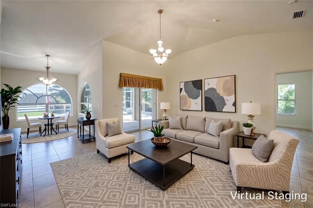 Virtually Staged Living Room