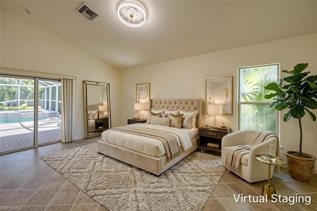 Virtually Staged Primary Bedroom