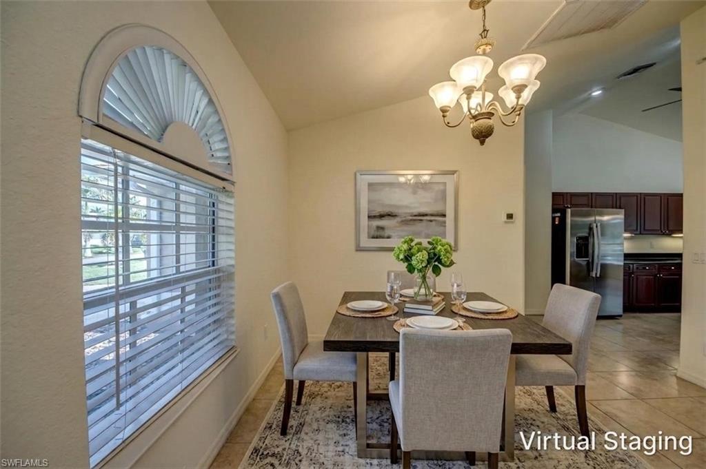 Virtually Staged Formal Dining Area