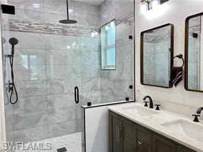 Master bathroom, shower, private toilet, double sink/vanity.