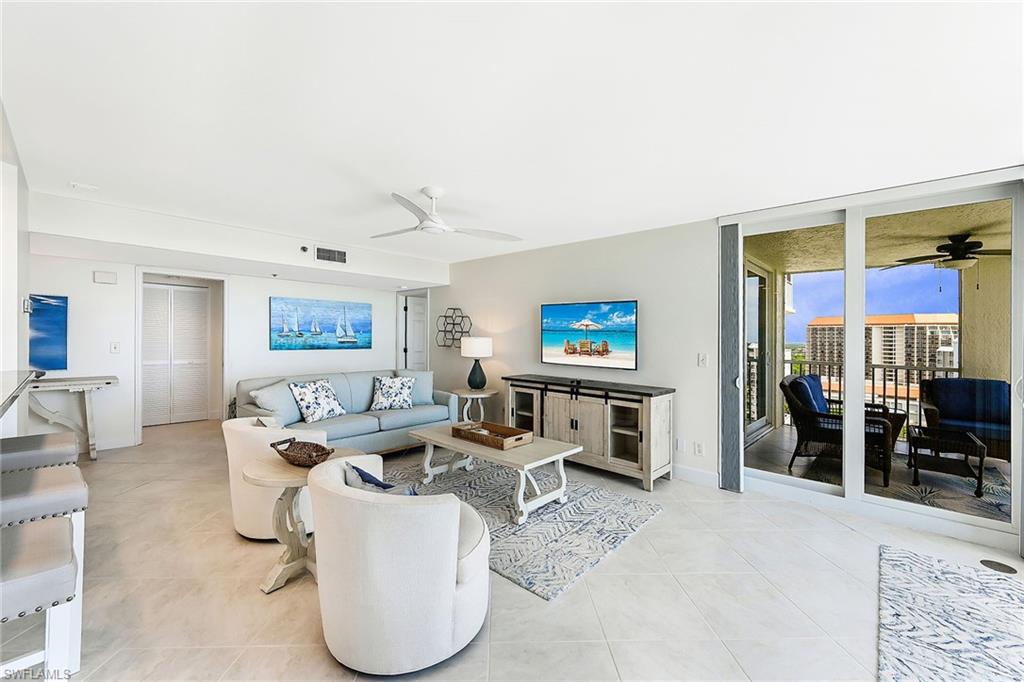 Living Area and Screened Balcony