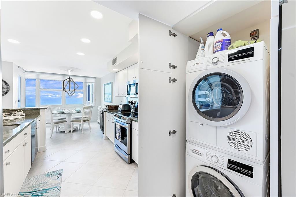 Laundry Closet in Kitchen