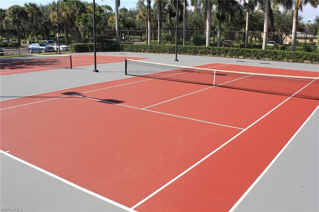 View of tennis court