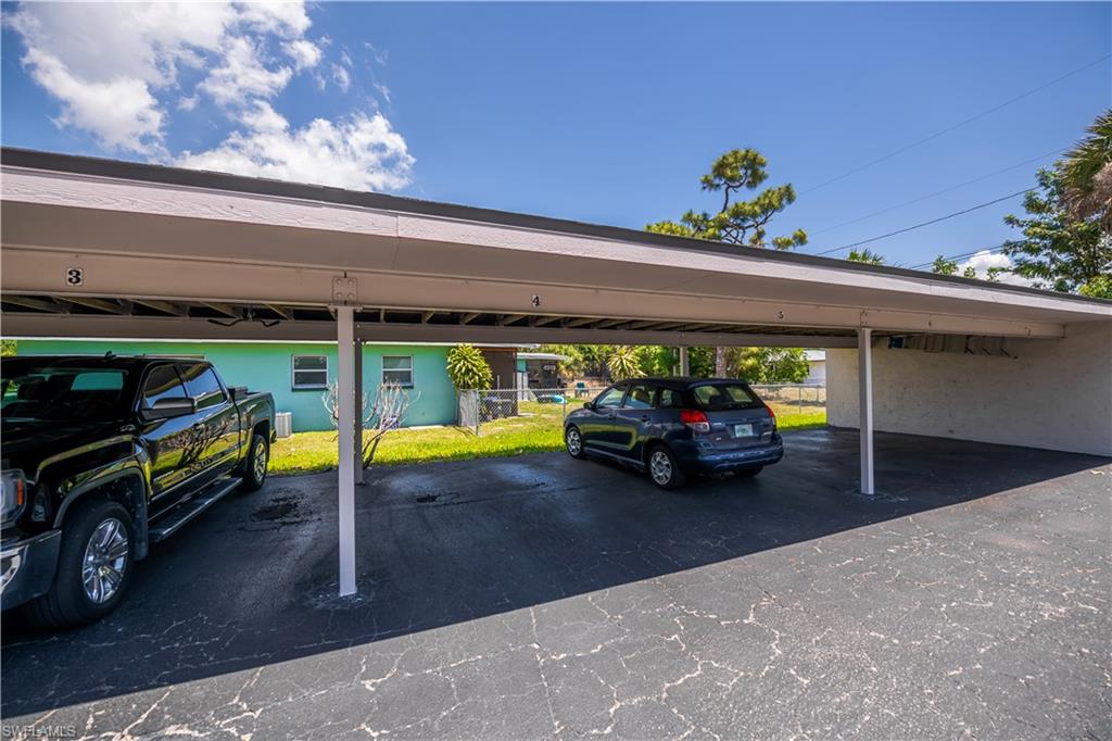 Covered carport parking