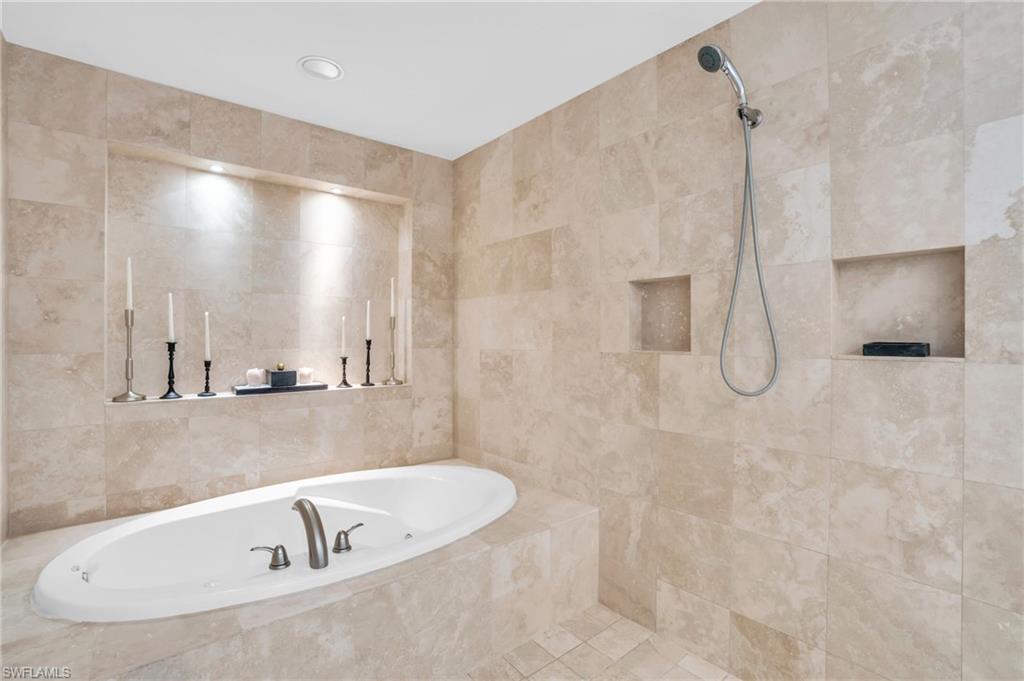 Bathroom with tile walls