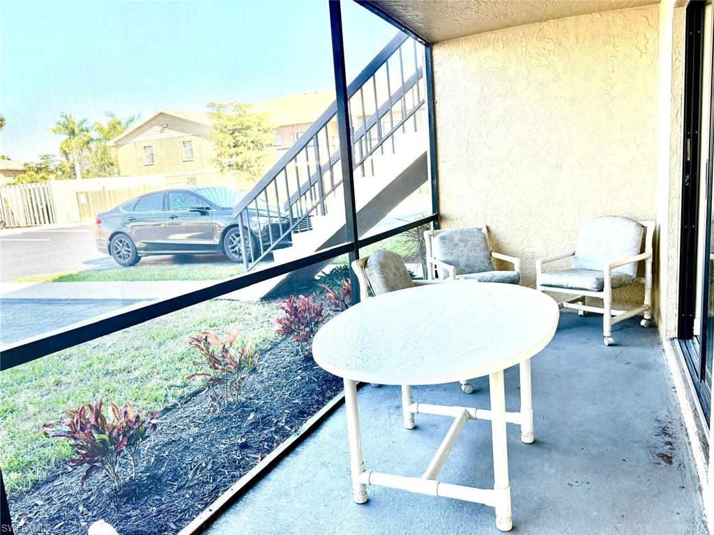 Balcony with a sunroom