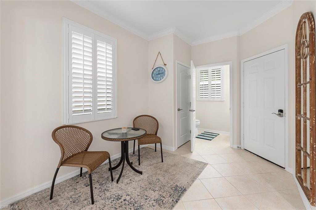 HALF BATH AND SMALL SEATING AREA