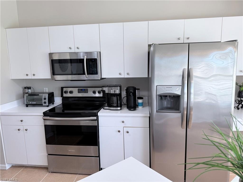 Stainless Steel appliances in the kitchen