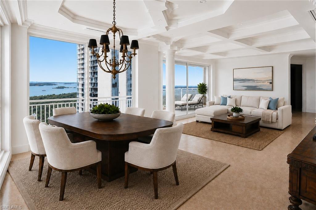 Gracious formal dining space.