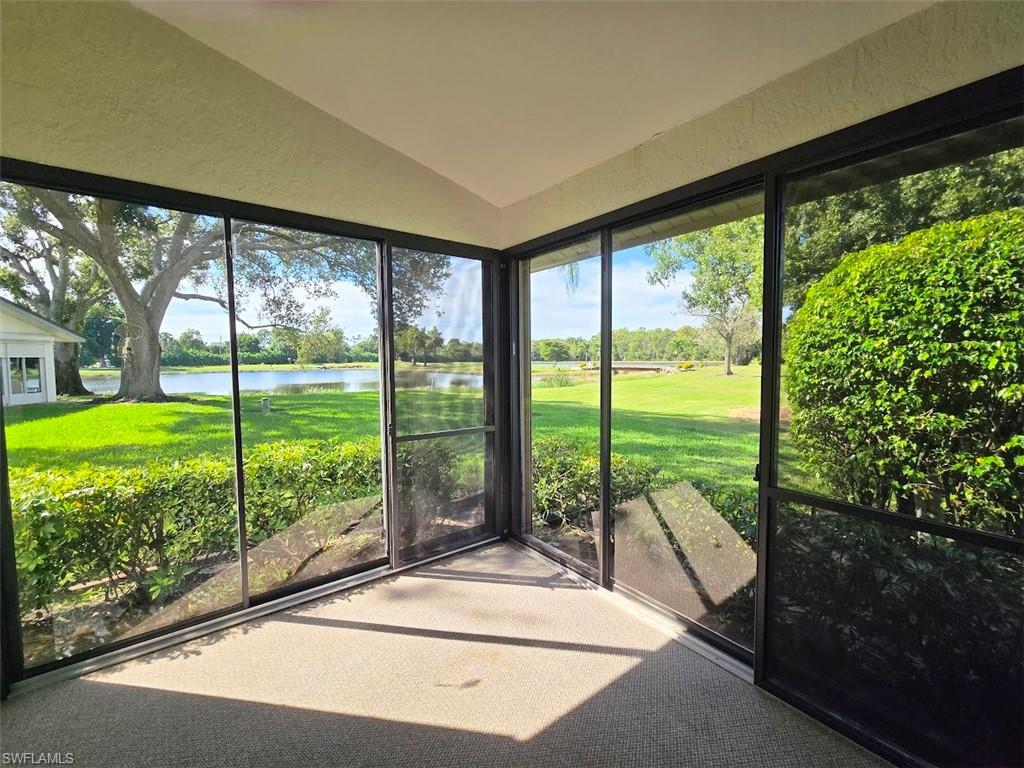 Glass Enclosed Lanai w/View of Lake