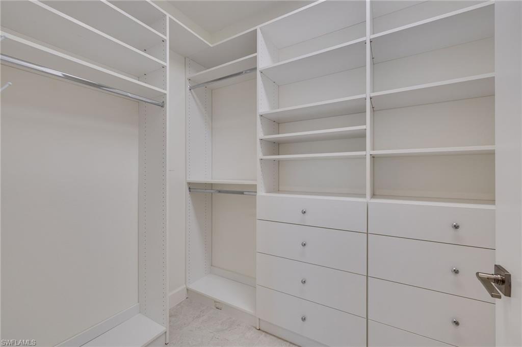 Primary Bedroom custom built in closet