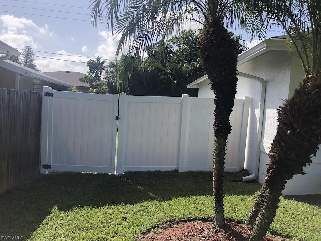 Property is now fully fenced in the backyard.